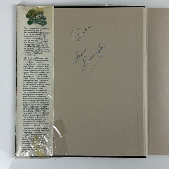 Rider Pride: The Story of Canada’s Best-Loved Football Team Vintage Book - Picture 4 of 5